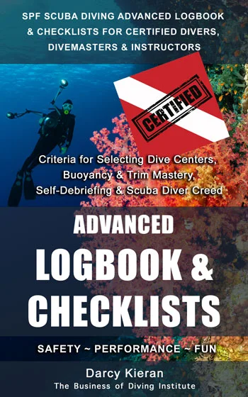 Advanced log book for scuba divers, divemasters & dive instructors