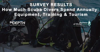 How much scuba divers spend annually