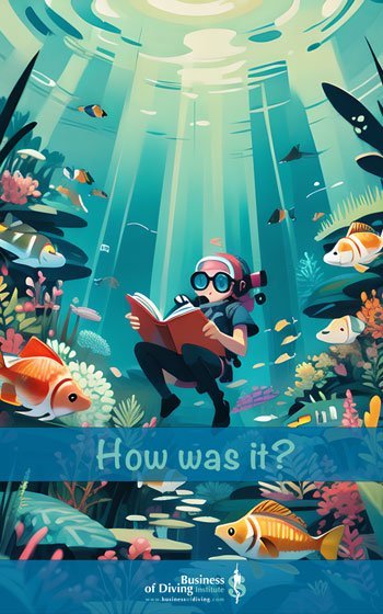 Scuba Diving Books - reading underwater
