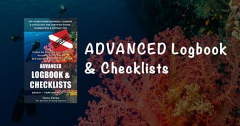 Advanced scuba diving logbook for scuba divers, divemasters & dive instructors