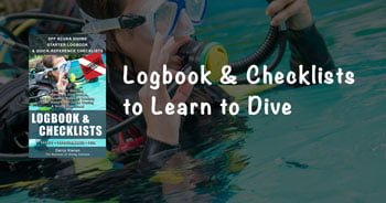 Starter log book for PADI scuba certification